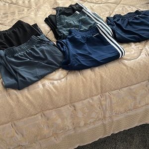 6 pairs of Nike/Adidas/Champion men’s track pants size L